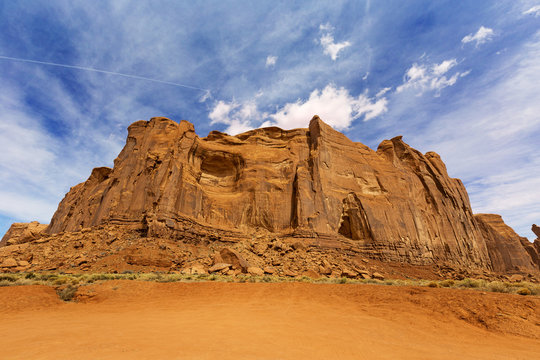 red rock formation in monument valley, arizona