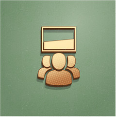 Ikona vintage z szumem i cieniem © vempireart