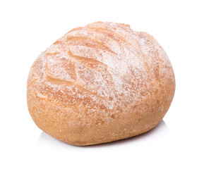 fresh bread isolated on white background