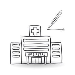 Medical care design. health care icon. sketch illustration