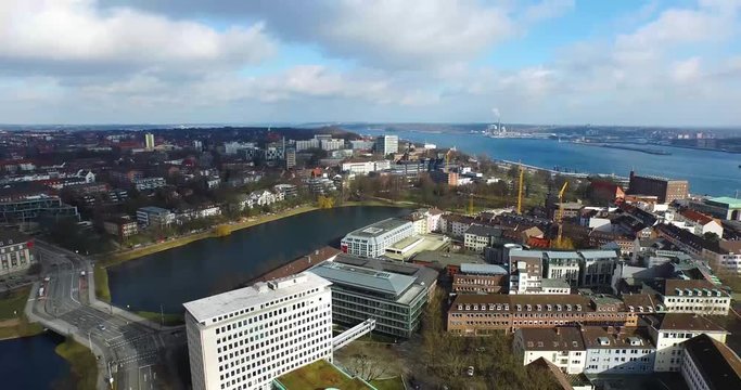 Luftaufnahme Kiel Zentrum Schleswig Holstein