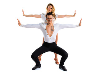 Obraz premium Two people dancing