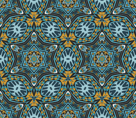 Abstract floral geometrical ornament