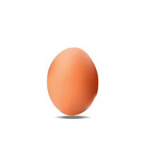 Vector egg isolated on white background