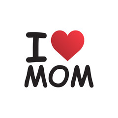 Love Family Symbol. i love mom. Creative Design