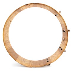 Wooden base for drum isolated