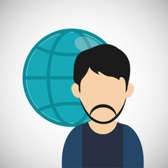 Internet  design. communication concept. flat illustration, editable vector