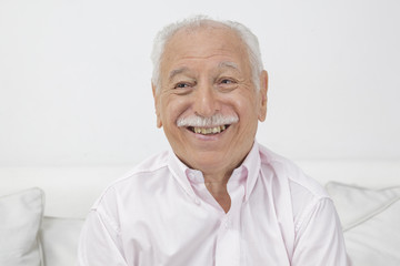 Fototapeta na wymiar Elderly Man Smiling