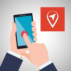 smartphone design. app concept. colorful illustration