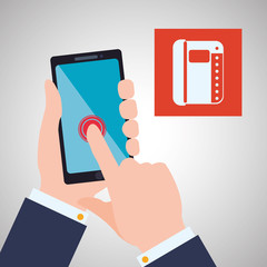 smartphone design. app concept. colorful illustration