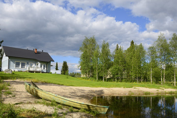 House on the little lake, Finland