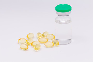 Rice bran and germ oil capsules - source of omega 3