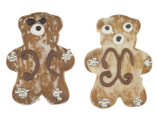 Obraz premium funny cute gingerbread bears