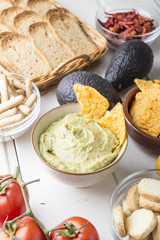 Guacamole whit nachos