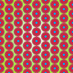 Multicolor seamless floral pattern