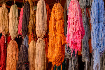 Dyed wool Marrakech - obrazy, fototapety, plakaty
