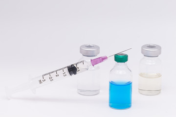 Medical Vials and syringe,for medicine injection