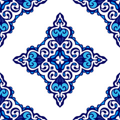 seamless damask vector pattern ornament for fabric
