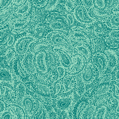 Wallpaper textile seamless paisley pattern. Mehndi ethnic tattoo henna doodle vector elements. Paisley vector editable  pattern in eps.