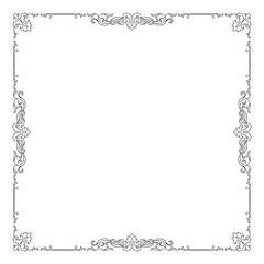 Decorative black square frame.