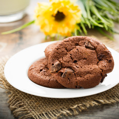 Fototapeta premium Schokocookies - chocolate cookies
