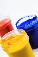 Gouache paint containers
