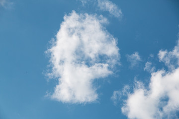 White Cloud on Blue Sky