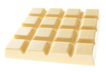 Chocolate bar isolated on white