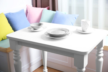 Kitchen nook in modern interior