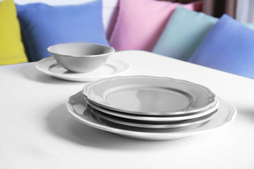Table setting with stylish tableware