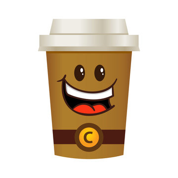 Coffee Tall Cup Cartoon Character