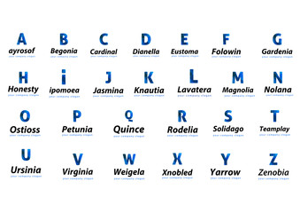 Logo collection, letters Template for your company