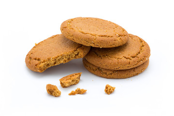 Ginger cookie, food background