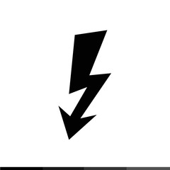 Lightning icon illustration design