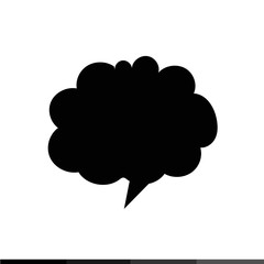 Speech bubble icon illustration design