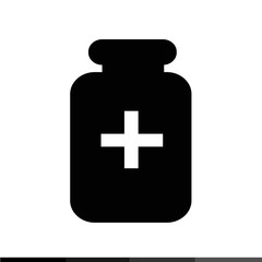 Obraz premium Medicine Icon , pill icon illustration design