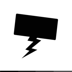 Speech bubble icon illustration design