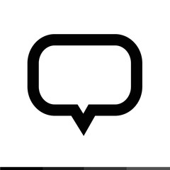 Speech bubble icon illustration design