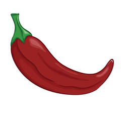 Red Hot Chili Pepper With Outline