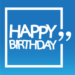 Happy birthday illustration design