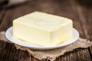 Fresh Butter (selective focus; close-up shot)