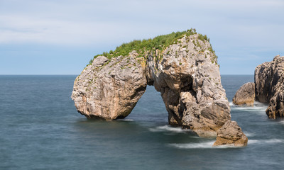Coastline cliff