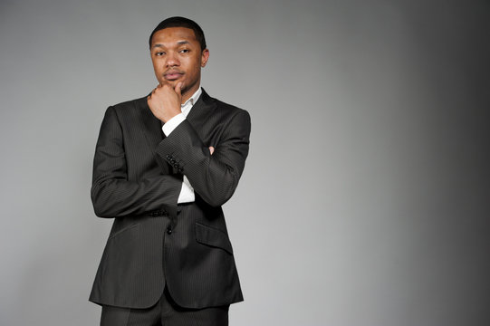 Black Male In A Suit