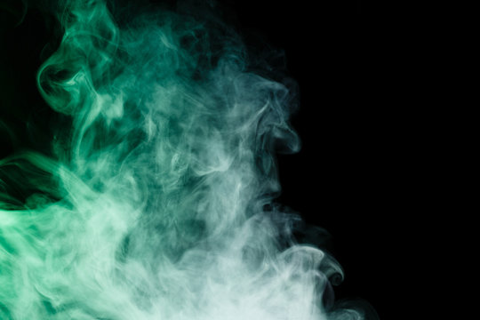 Abstract virid smoke hookah.