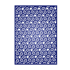 Abstract cutout panel for laser cutting, die cutting or stencil. 