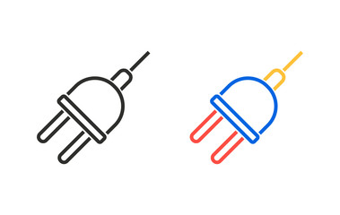 Plug - vector icon.
