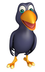 funny Crow cartoon character