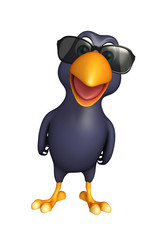  Crow cartoon character with sunglass