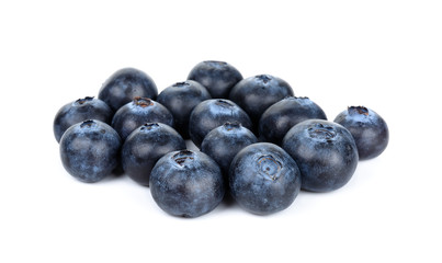 blueberries isolated on the white background