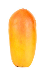 ripe papaya isolated on the white background